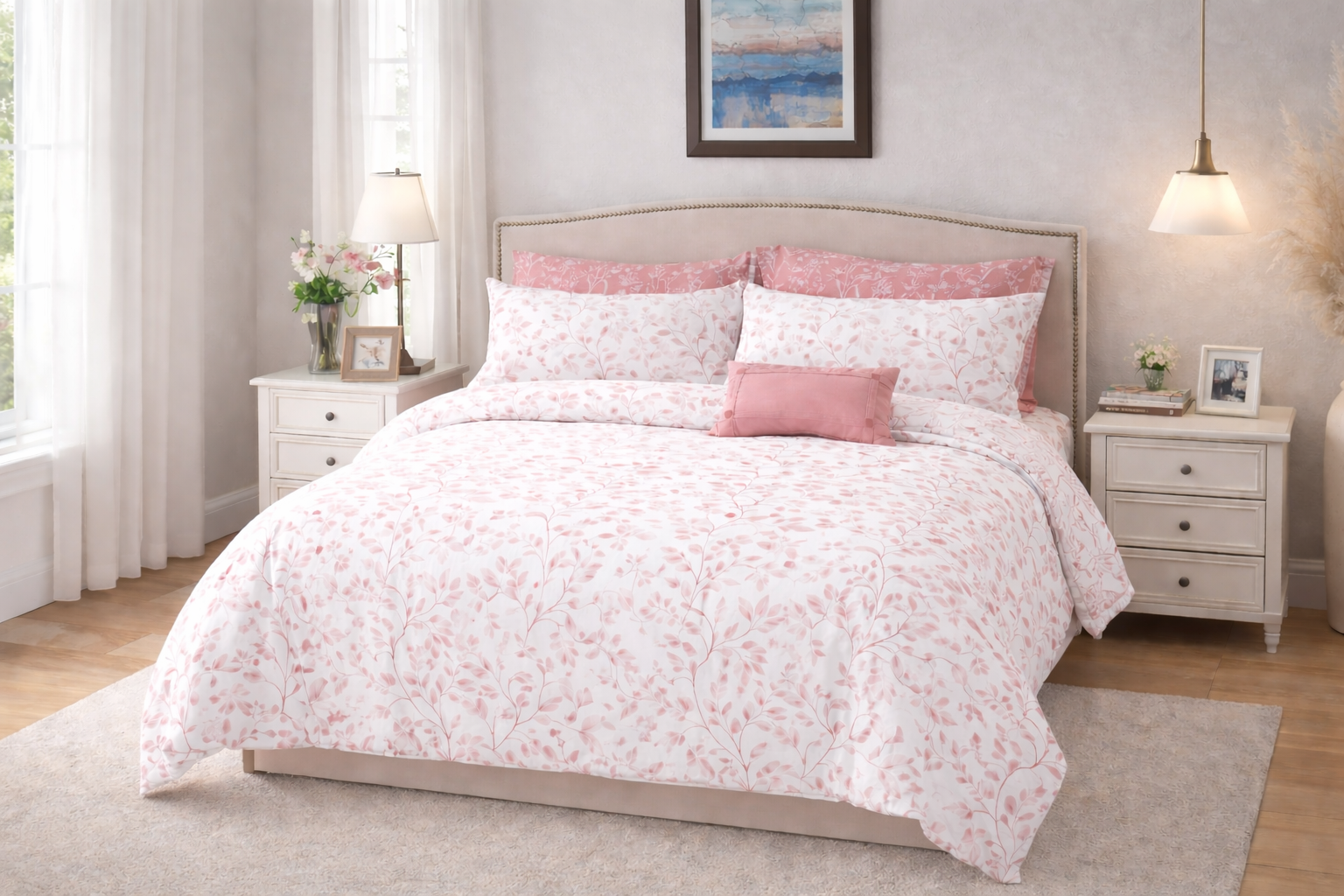 Krownliving Casia 300 TC Premium Bedsheet
