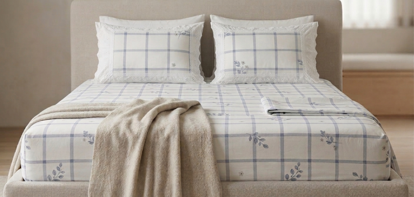 Krown Living Parcale Luxury Bedsheet