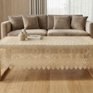 KrownLiving Golden Aura Table Cover 40×60 Inch
