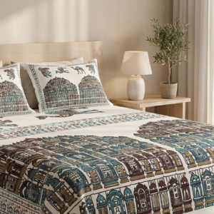 Krownliving Jaipuri Premium Bedsheet