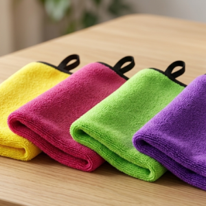 KrownLiving 400 GSM Premium Microfiber Cleaning Cloth (Pack of 4)